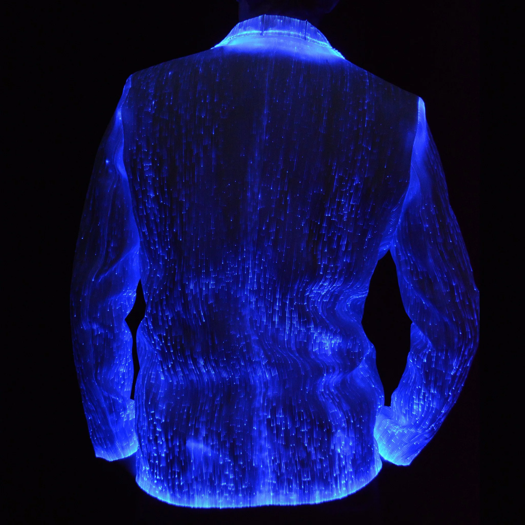 Sound Activated LED Light Up Fiber Optic Jackets - Bluetooth - Image 5